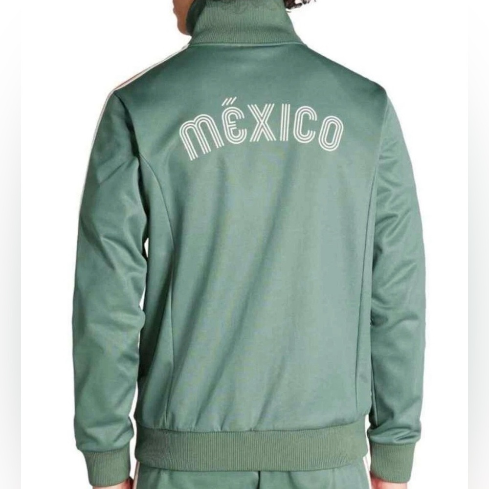 Adidas Originals Mexico Track Jacket Green Full Zip Mens Small Soccer NEW NWT - Picture 2 of 5